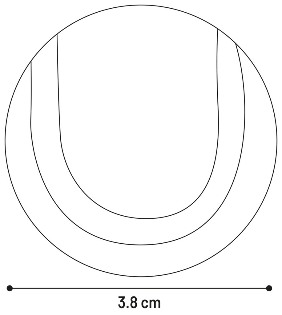 Tennisbolde grøn Ø3,81cm 3-pak