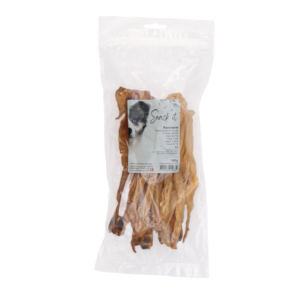 Snack'it Kaninører 100g Premium
