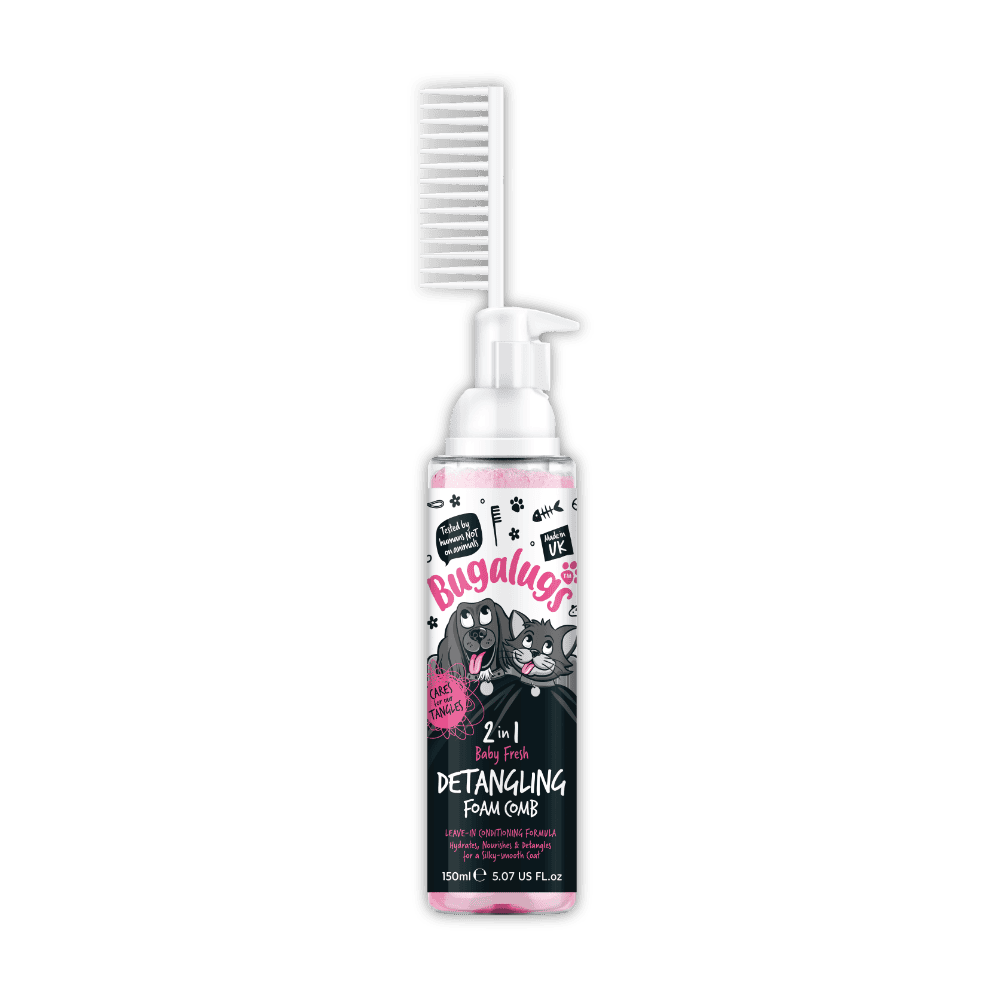 Bugalugs 2-i-1 Skumrens med Kam Baby Fresh (200ml)