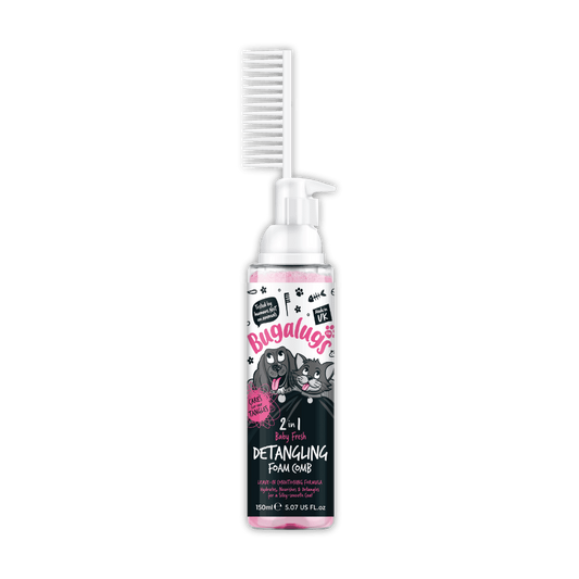 Bugalugs 2-i-1 Skumrens med Kam Baby Fresh (200ml)