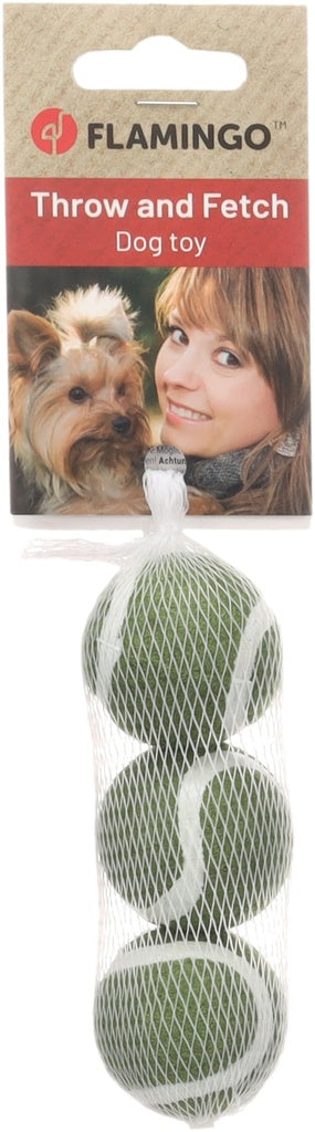 Tennisbolde grøn Ø3,81cm 3-pak