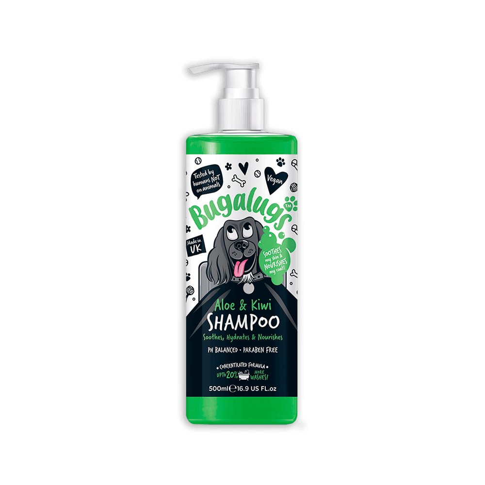 Bugalugs Alt-i-en Shampoo med fældningskontrol og duft af Wild Lemongrass (500ml)