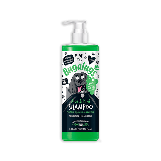 Bugalugs Alt-i-en Shampoo med fældningskontrol og duft af Wild Lemongrass (500ml)