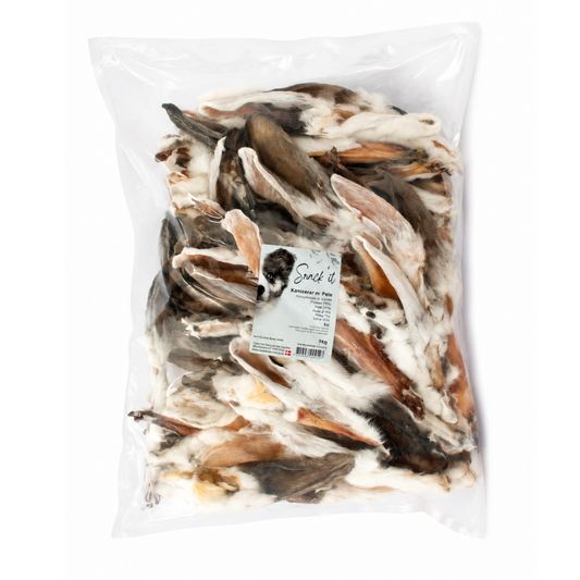 Snack'it Kaninører med pels 1kg