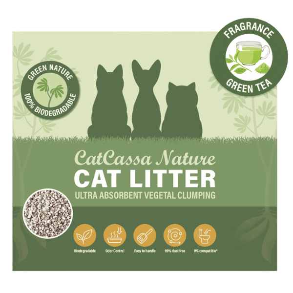 CatCassa Nature Kattegrus - Grøn Te