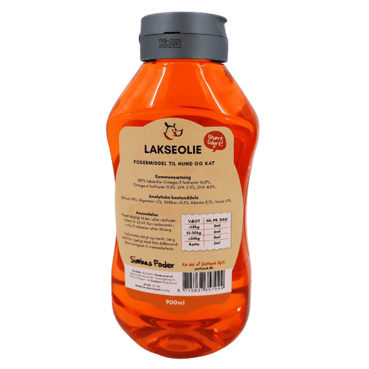 Simbas Foder Lakseolie 900ml