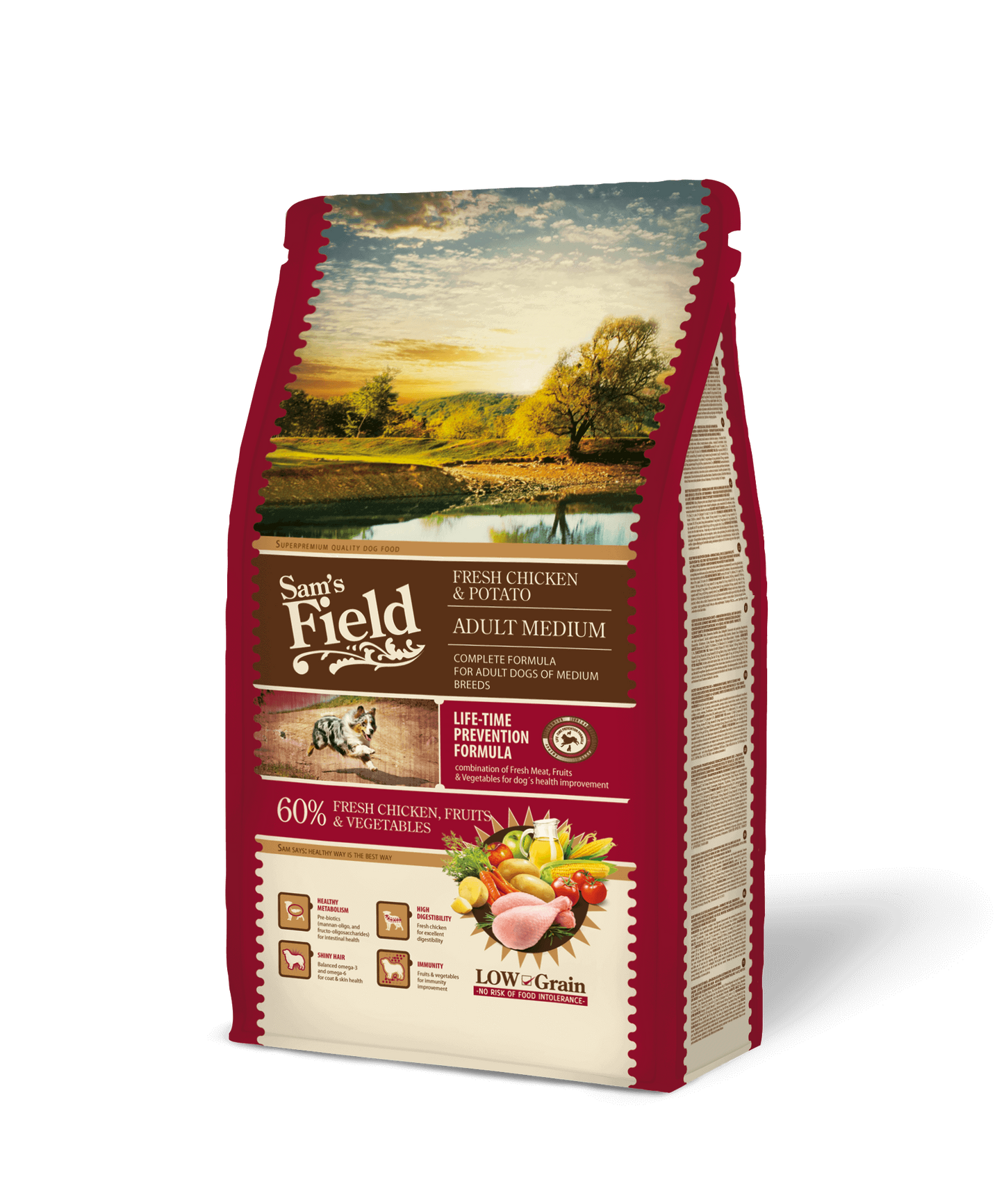 Sam’s Field Adult Medium Kylling 2,5 kg
