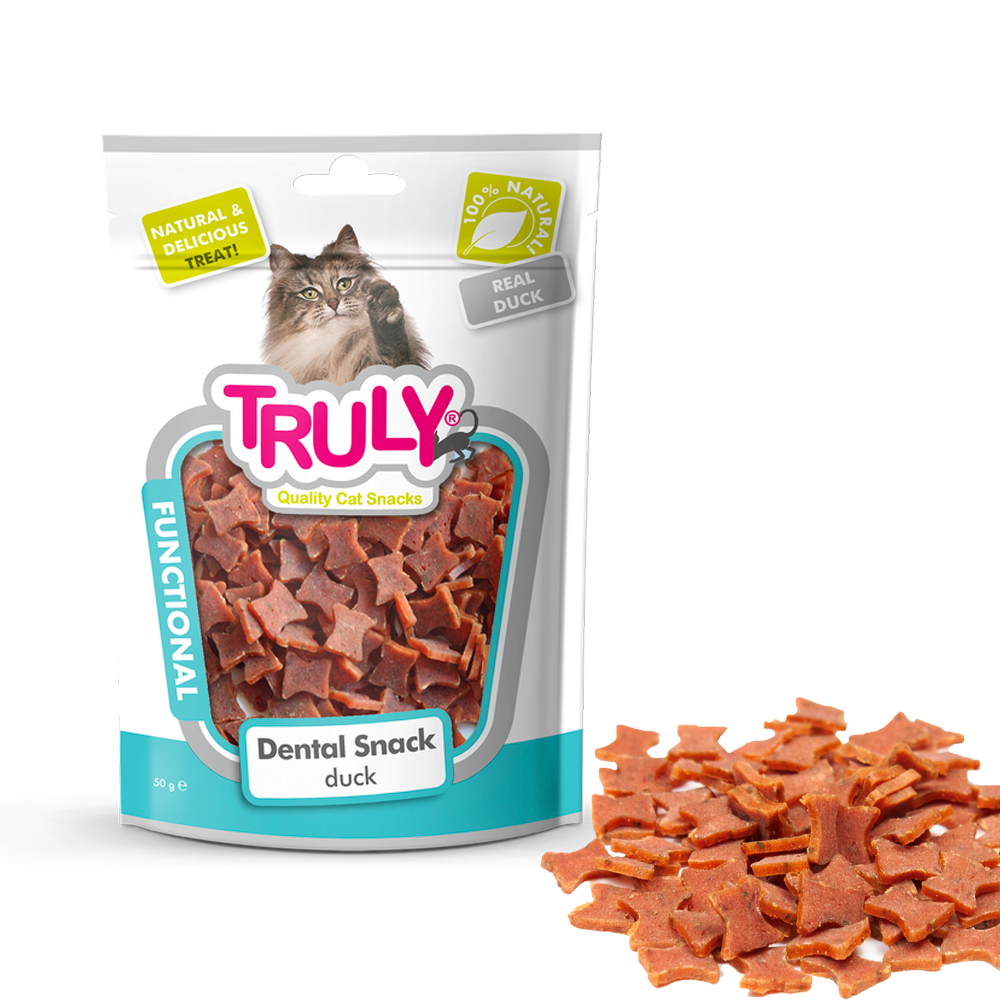 Truly Cat Duck Snacks Dental 50g